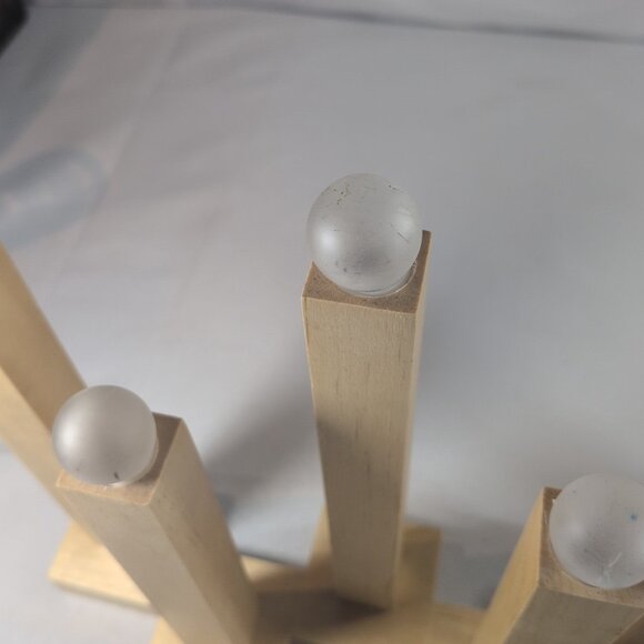 IKEA Strala 7 Arm Candelabra Wood Pine Beige 900.505.66 Lamp Mark Slojd Vintage - Picture 11 of 16